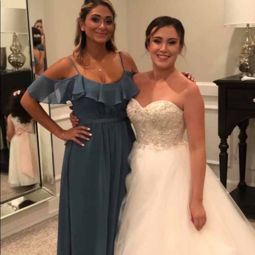 Size 6 blue bridesmaid dress